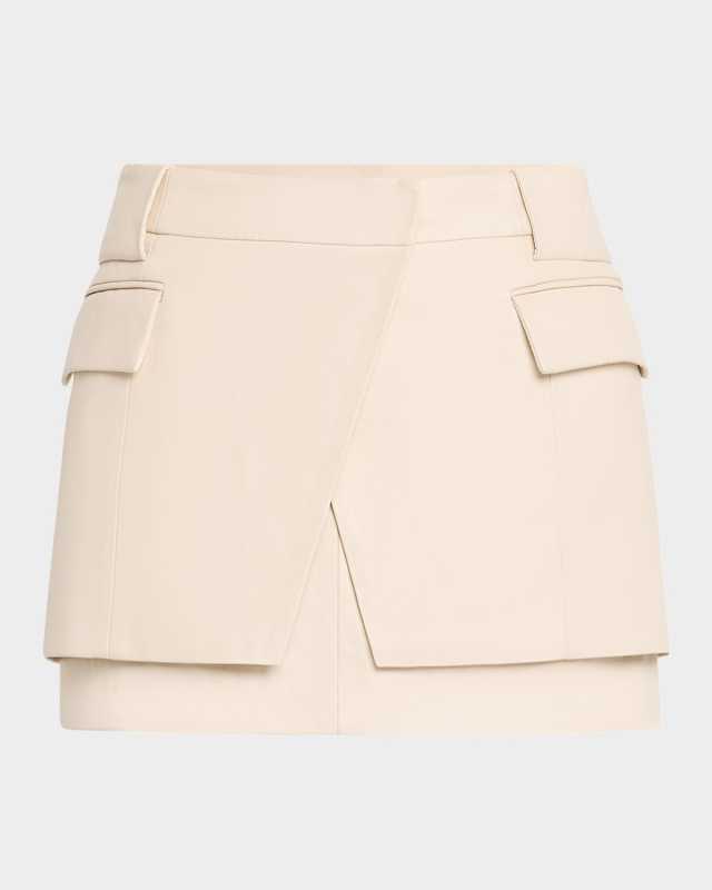 Yori Leather Mini Skirt